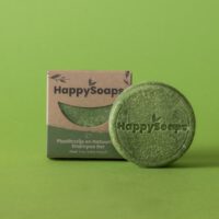 Produktbild grünes Happy Soaps Shampoo Aloe Vera mit Verpackung